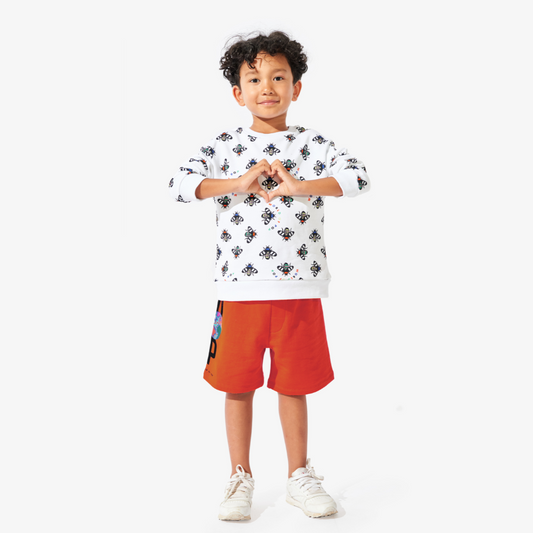 Short grenadine long pour enfants en Coton Bio