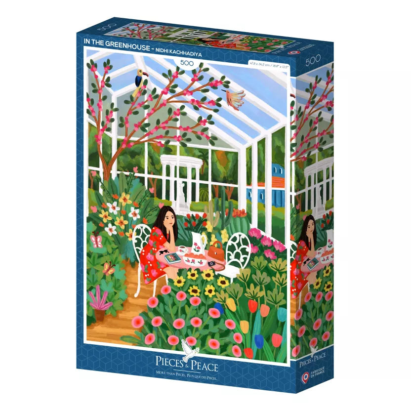 Puzzle 500p Dans la serre - Pieces and Peace