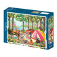 Puzzle 500p Journée au camping - Pieces and Peace