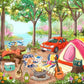 Puzzle 500p Journée au camping - Pieces and Peace