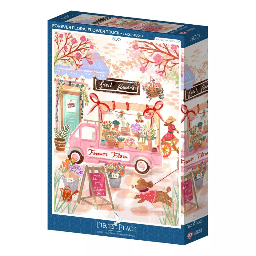 Puzzle 500p Forever Flora, Flower Truck - Pieces and Peace