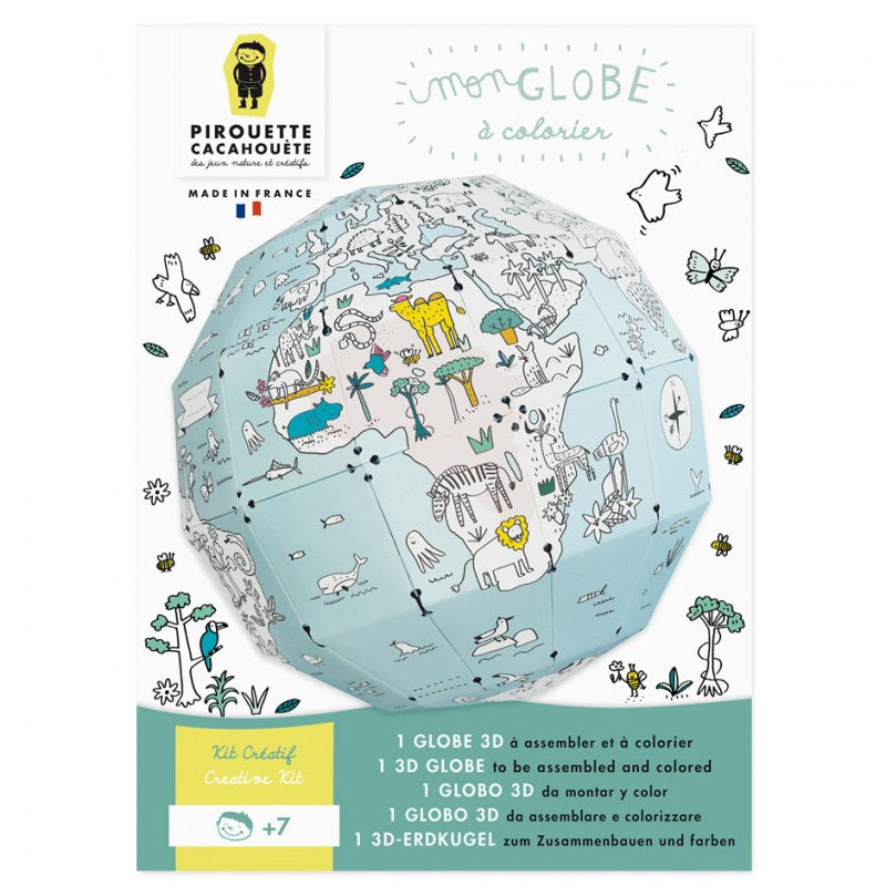 KIT CRÉATIF : mon Globe à colorier