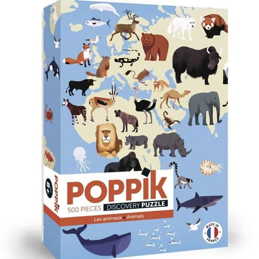 Puzzle éducatif 500 Animaux - Poppik