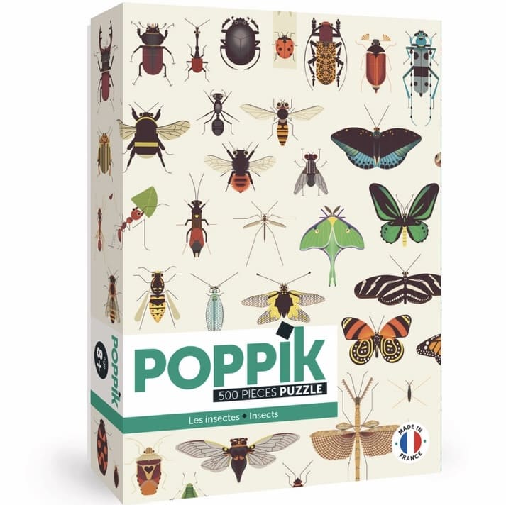 Puzzle éducatif 500 Insectes - Poppik