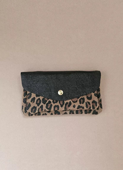 Pochette cuir 2 poches - Royal Marais