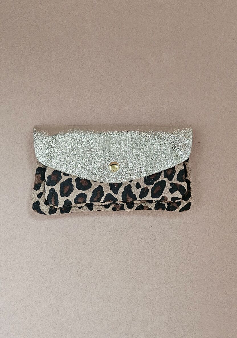 Pochette cuir 2 poches - Royal Marais