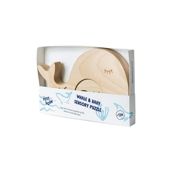 PUZZLE WHALE AND BABY - PETIT BOUM