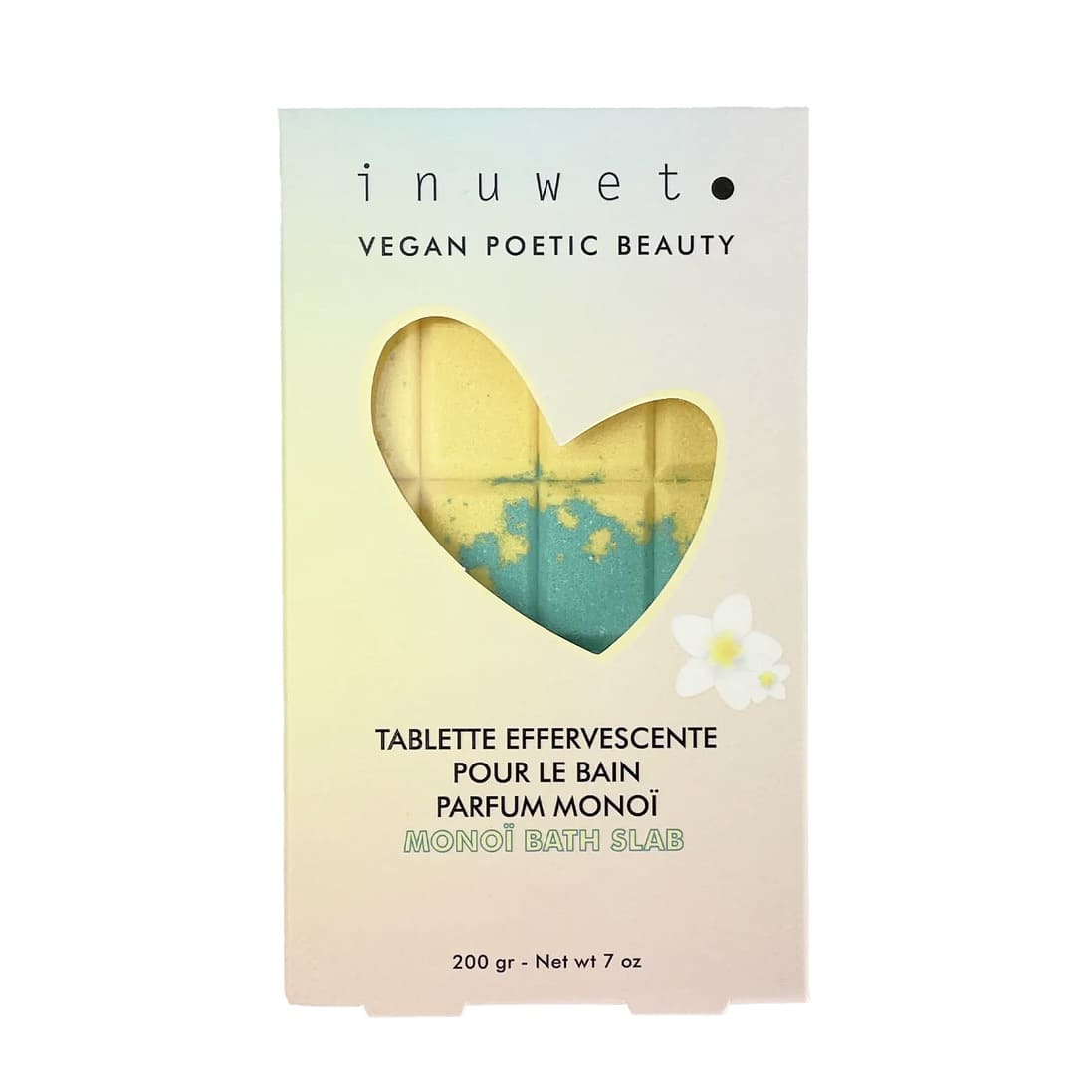 TABLETTE DE BAIN EFFERVESCENTE PARFUM MONOI - INUWET