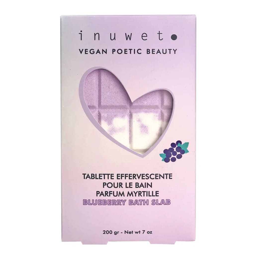 TABLETTE DE BAIN EFFERVESCENTE PARFUM MYRTILLE - INUWET