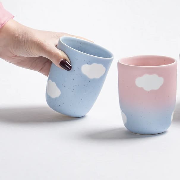 Tasse moyenne Nuages 300mL - Eggbackhome