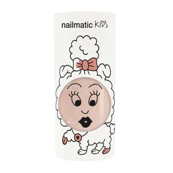 Vernis à l'eau pêche pailleté - Nailmatic