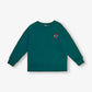 Sweatshirt badge Planète pour enfants en Coton Bio