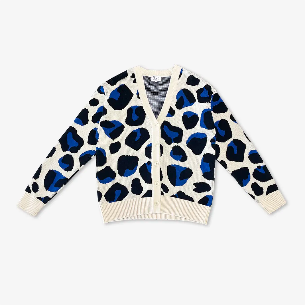 Cardigan aux motifs "Panthère" pour adultes