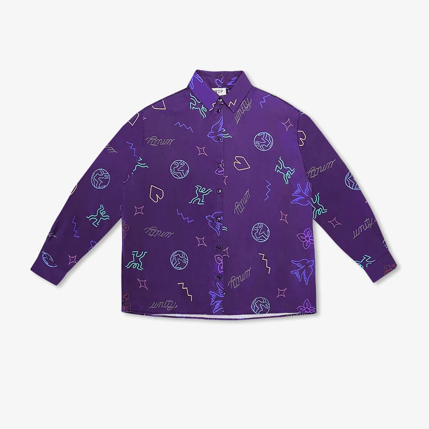 Chemise à manches longues "Disco" pour adultes