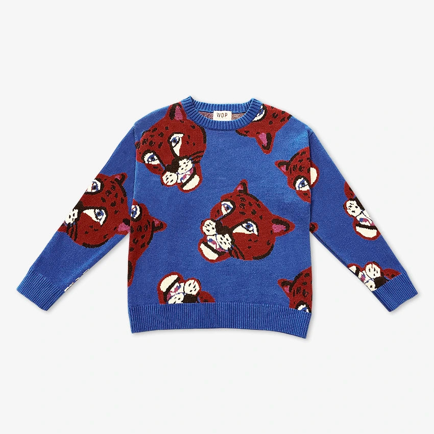 Pull en tricot "Panthère" pour adultes