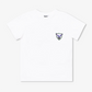 T-shirt blanc devant/dos "Panthère" pour enfants
