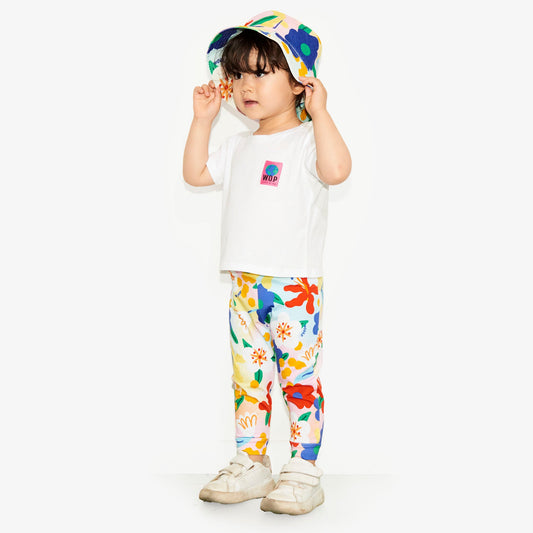 Legging imprimé all over "Flower Power" pour enfants