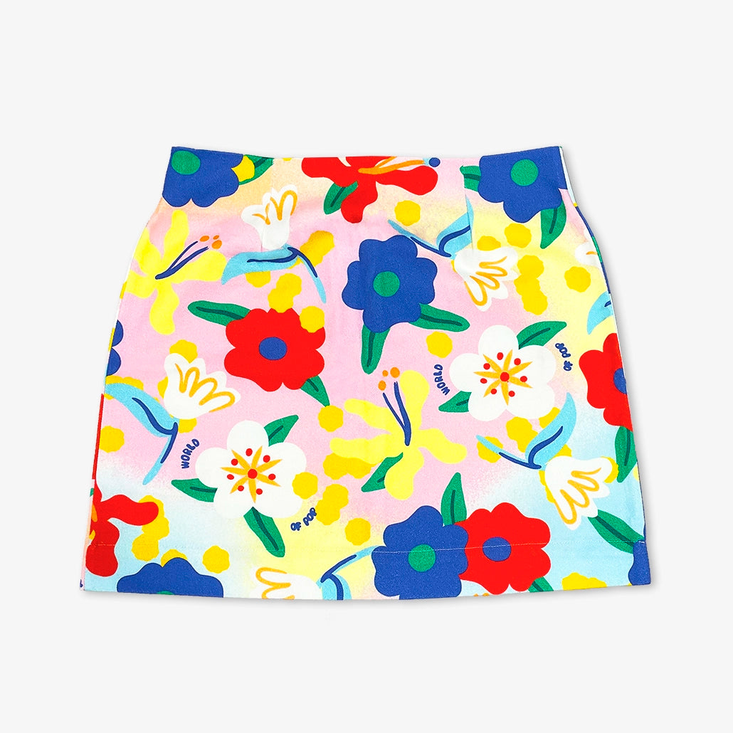 Jupe imprimée "Flower Power" pour adultes