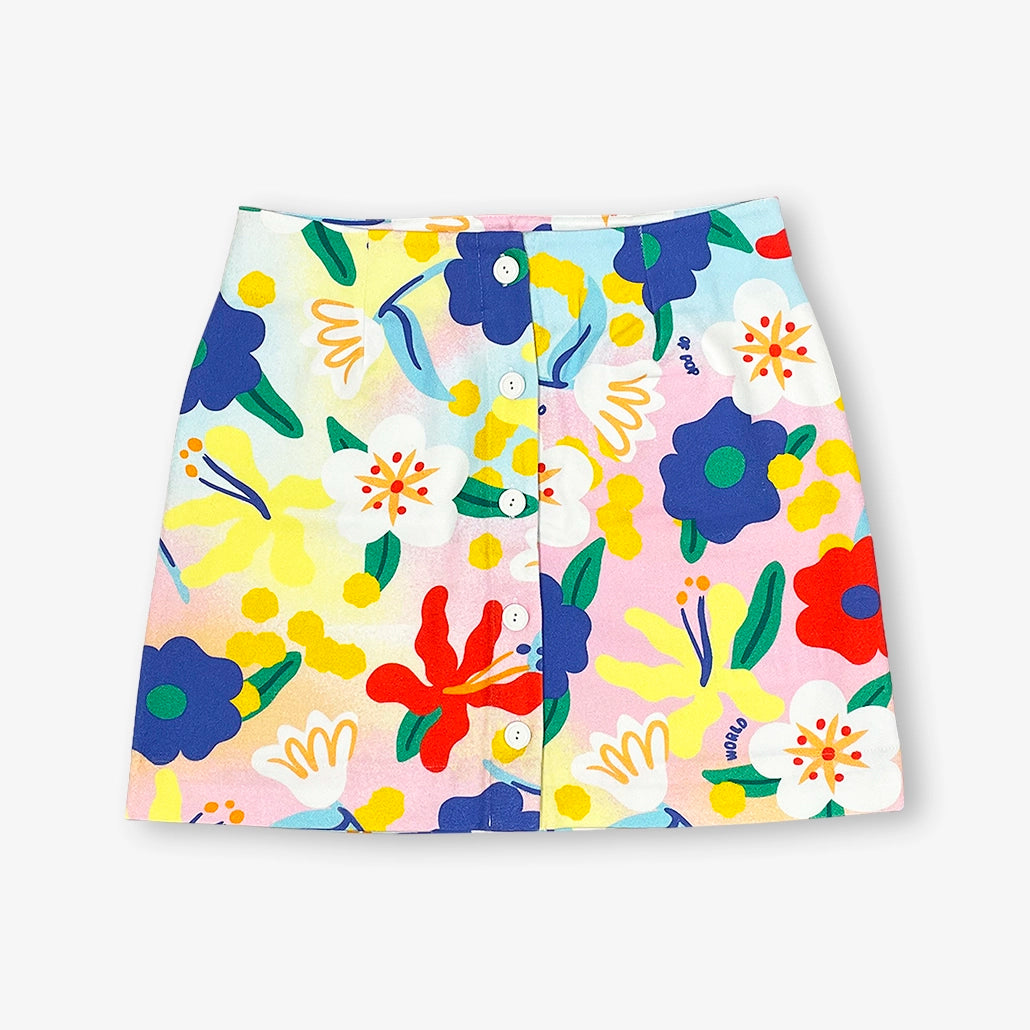 Jupe imprimée "Flower Power" pour adultes