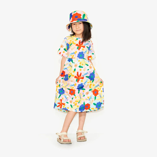 Robe "Flower Power" en coton bio pour enfants