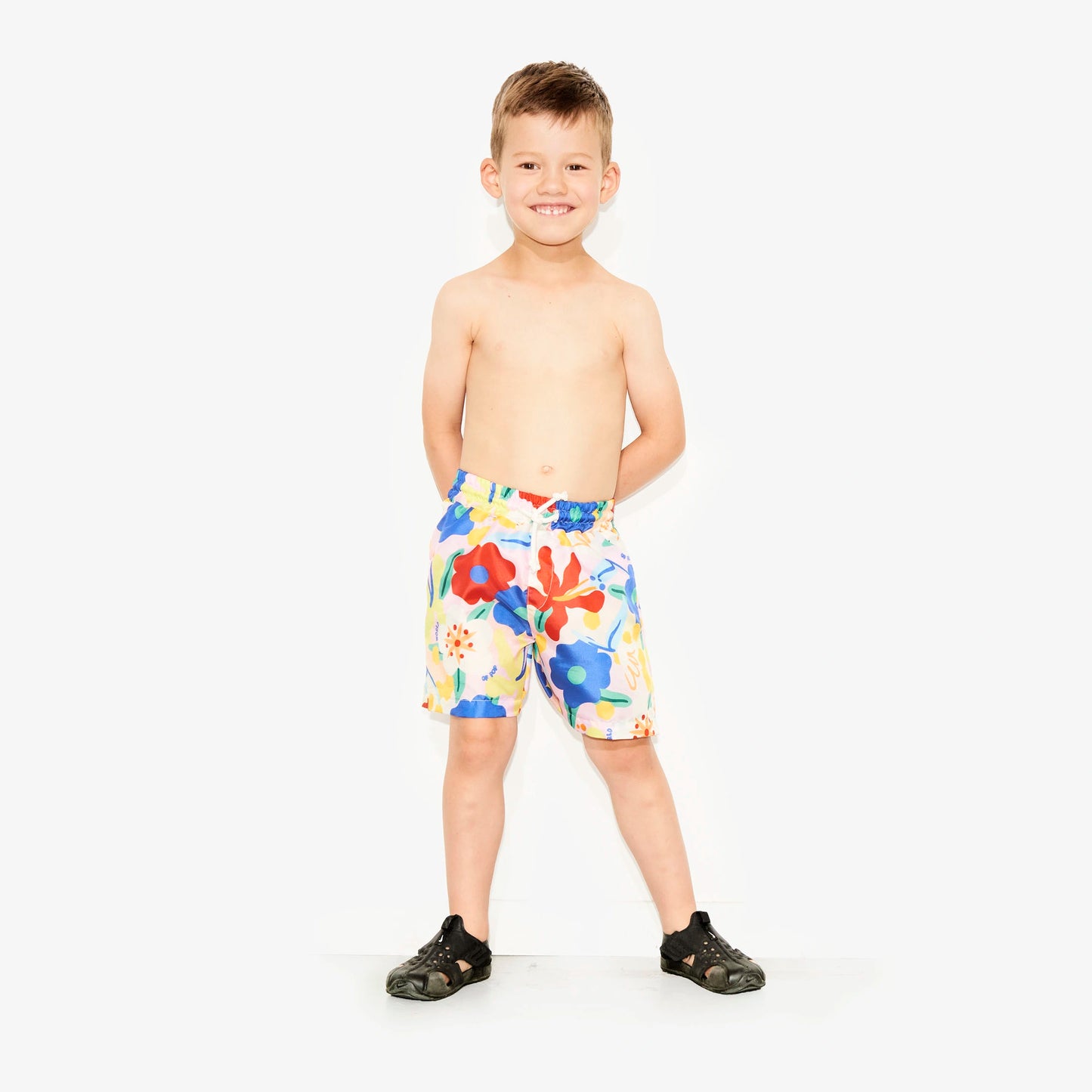 Short de bain imprimé "Flower Power" pour enfants