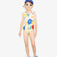 Maillot de bain une pièce imprimé "Flower Power" pour Enfants
