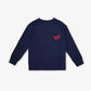 Sweatshirt devant dos bleu "Food Lovers" pour adultes en coton bio