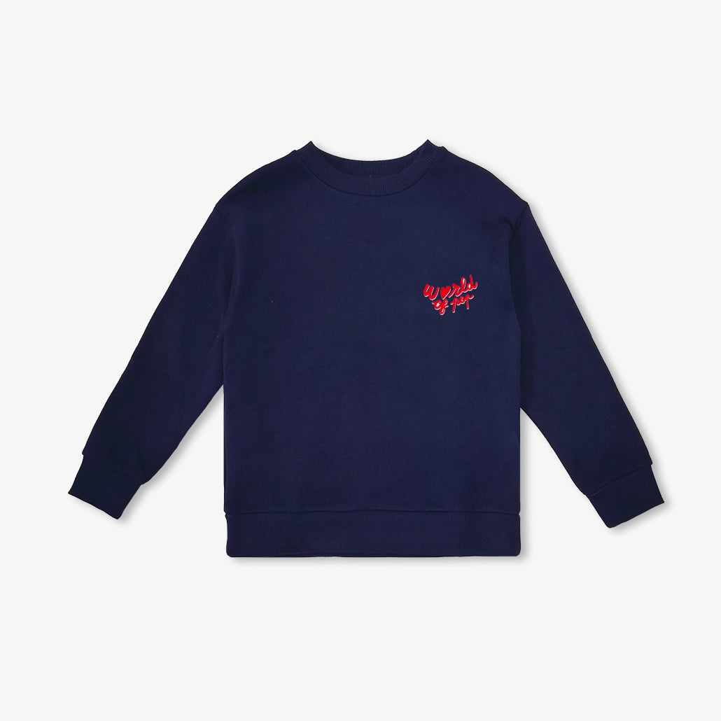 Sweatshirt devant dos bleu "Food Lovers" pour adultes en coton bio