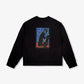 Sweat-shirt noir "Panthère" pour adultes
