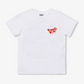T-shirt blanc devant dos "Food Lovers" en coton bio pour enfants