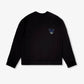 Sweat-shirt noir "Panthère" pour adultes