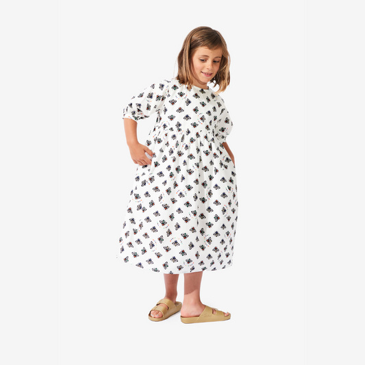 Robe imprimée "Bee Lovers" en popeline pour Enfants