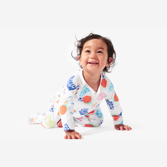 Pyjama imprimé "Olympic" pour bébés en Coton Bio