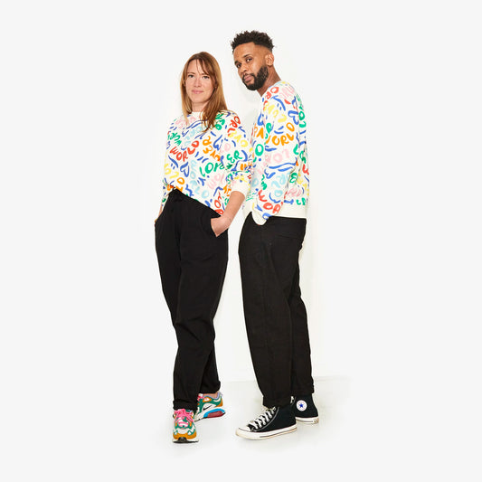Pantalon noir en coton ribstop "W.O.P" pour adultes