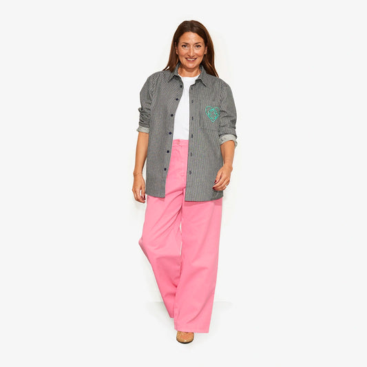 Pantalon rose en coton bio "W.O.P" pour adultes