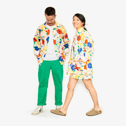 Veste all over "Flower Power" pour adultes