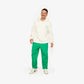 Pantalon vert en coton bio "W.O.P" pour adultes