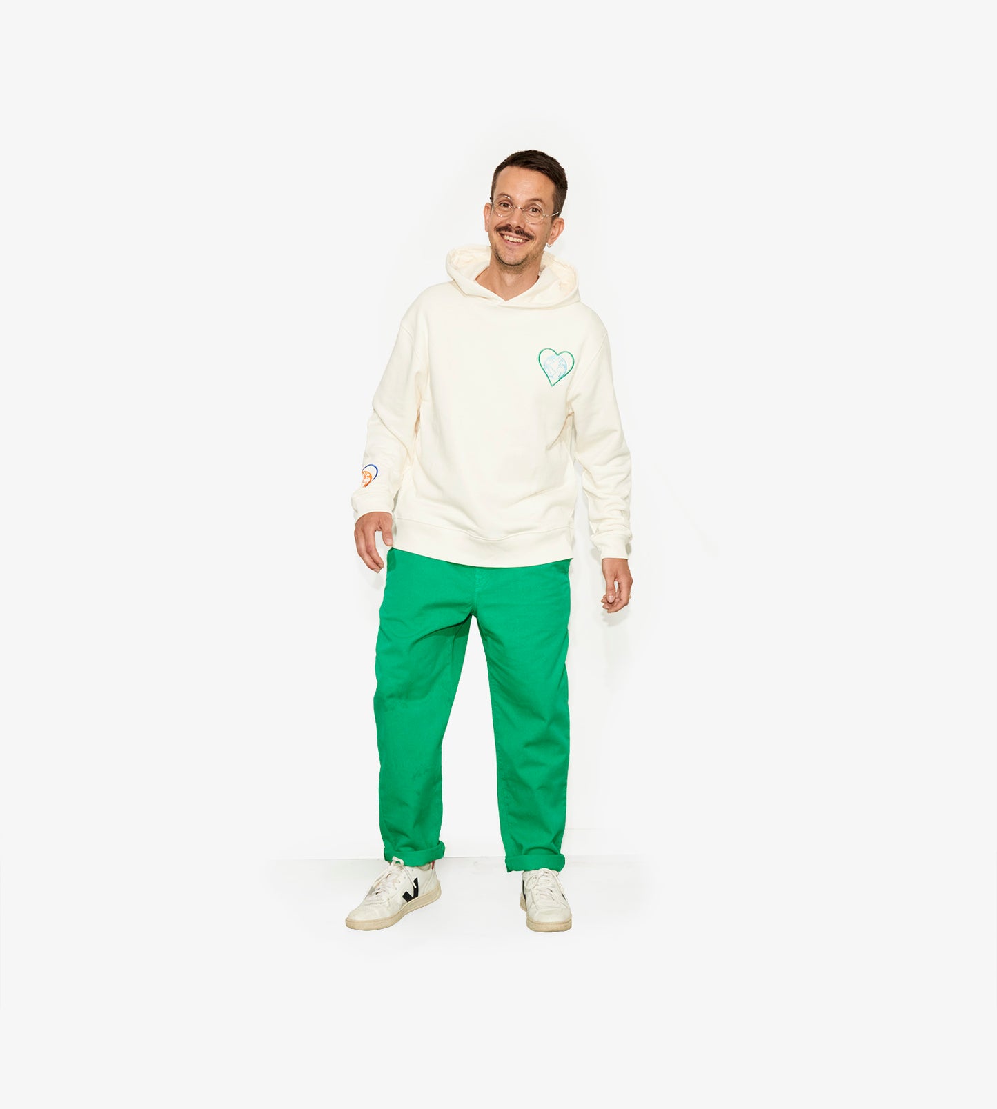 Pantalon vert en coton bio "W.O.P" pour adultes