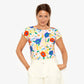 T-shirt "Flower Power" en coton bio pour adultes
