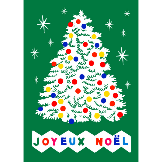 Carte postale Noël sapin - W.O.P World Of Pop