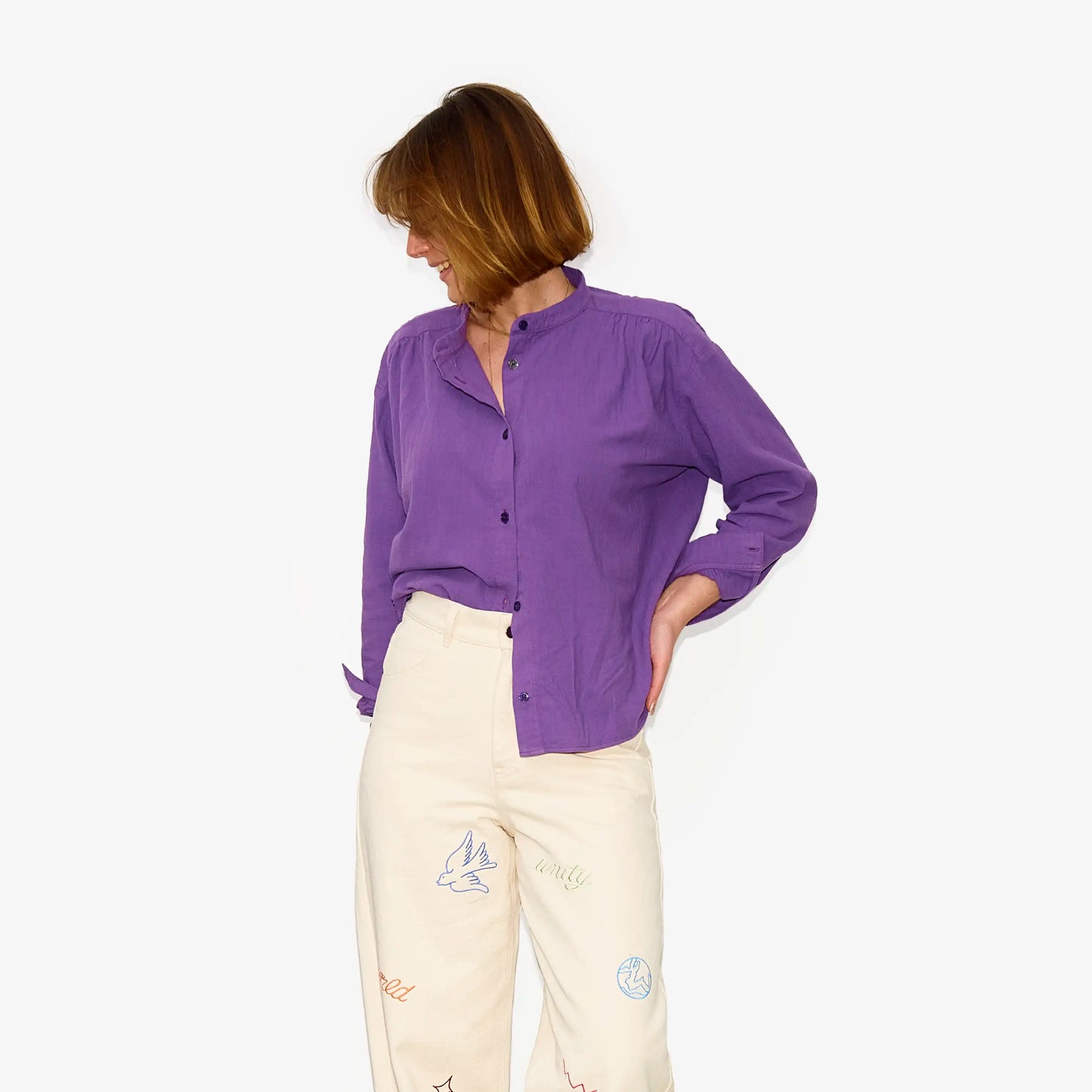 Blouse violette pour adultes