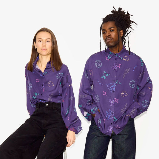 Chemise à manches longues "Disco" pour adultes