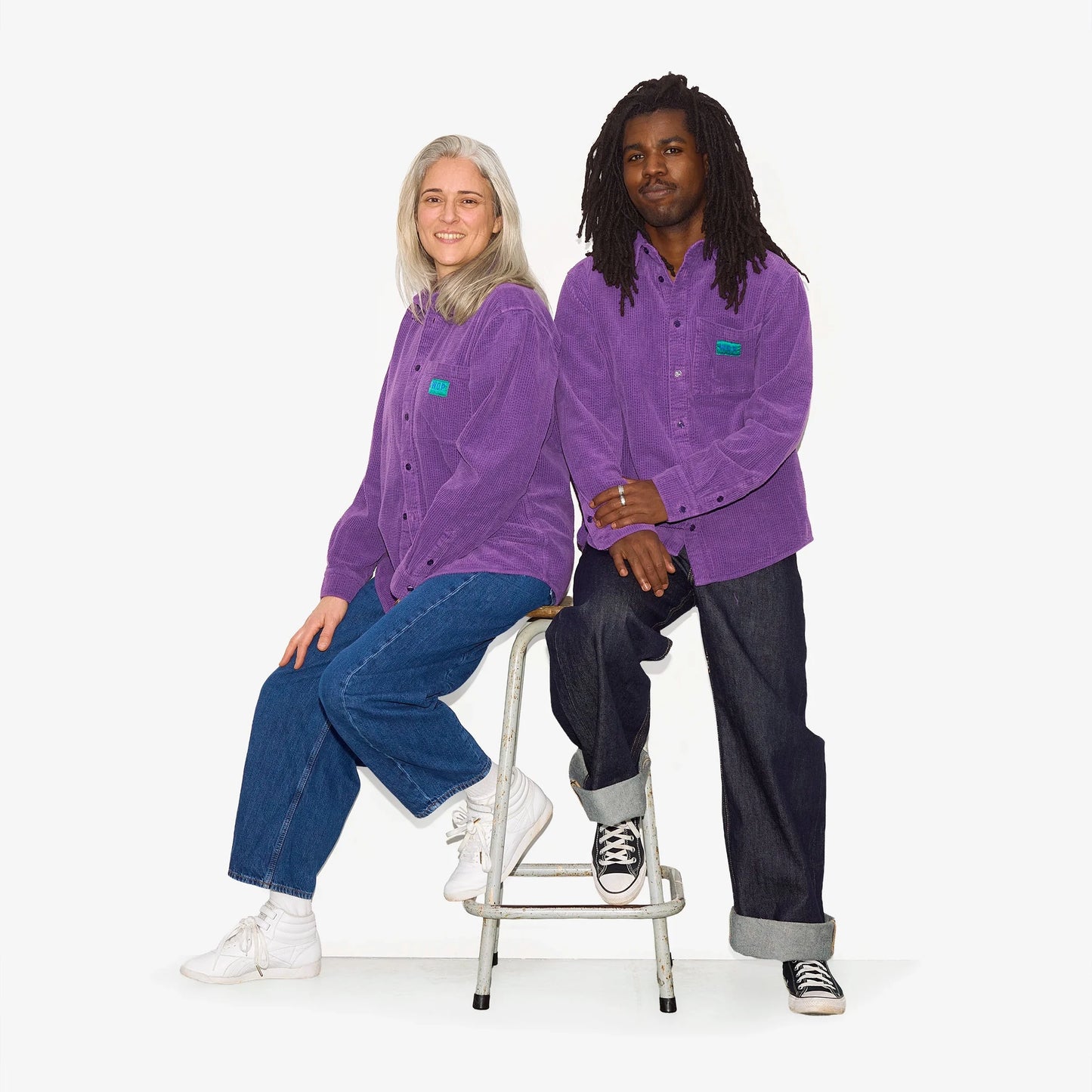 Chemise ample en velours côtelé pour adultes