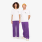 Pantalon violet en velours côtelé pour adultes