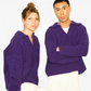 Pull col polo violet pour adultes