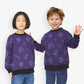 Sweat violet foncé "Disco" pour enfants