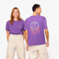 T-shirt violet "Planète" pour adultes
