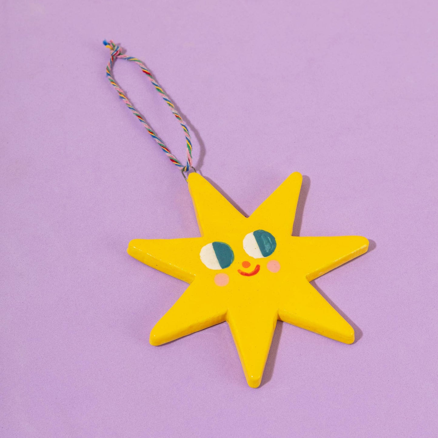 Grande Étoile Brillante / Ornements Suspendus en Céramique