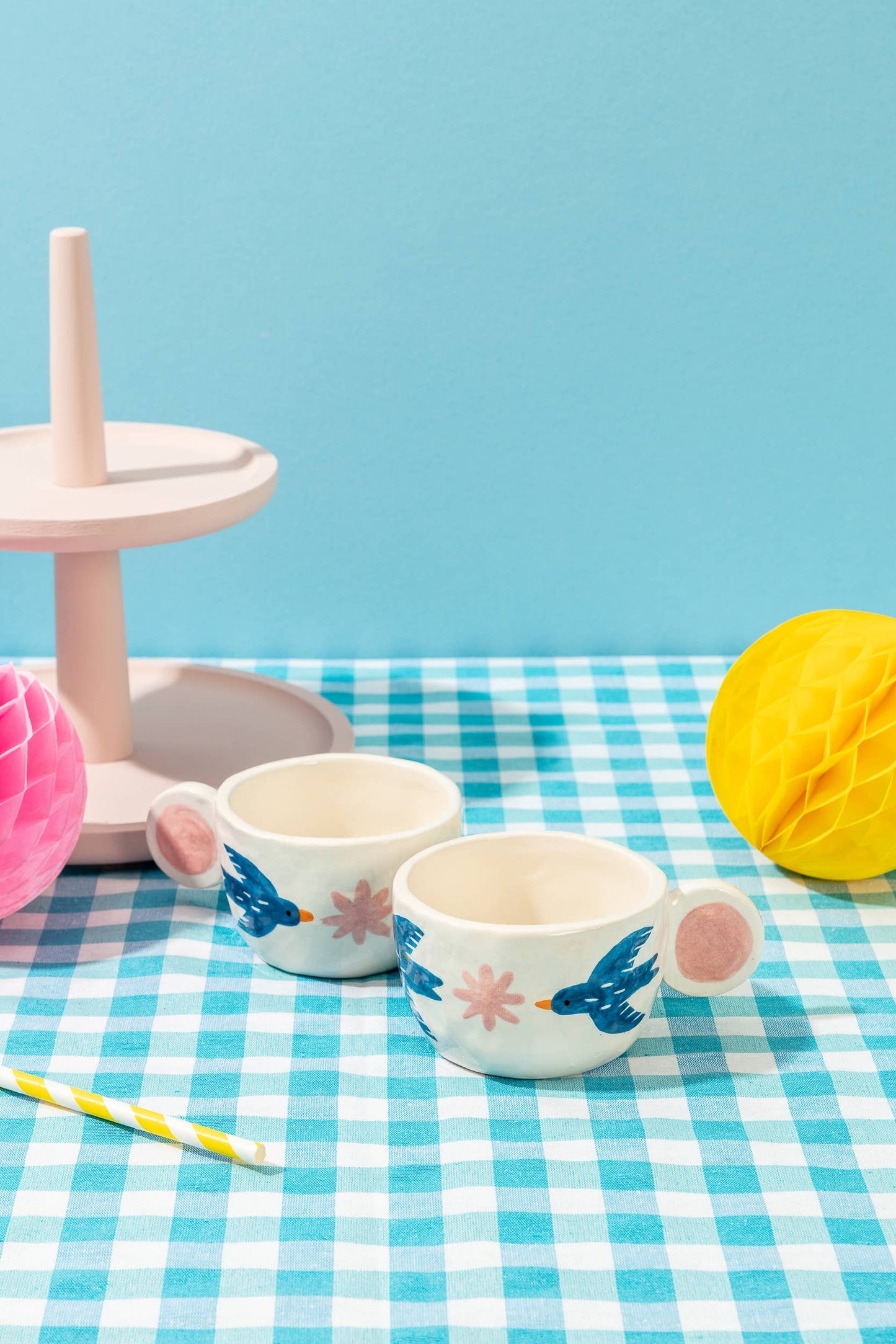 Tasse en céramique avec oiseaux - Ana Seixas