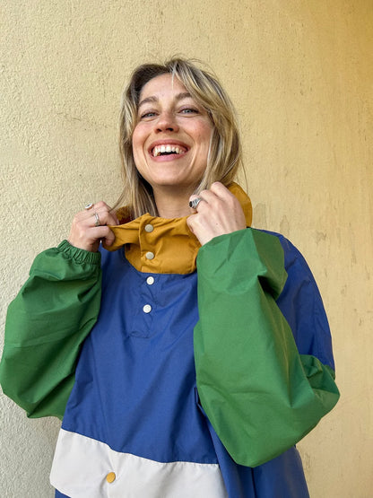 Poncho de pluie long Ash blue - Poule Party